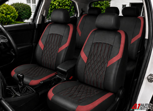 Car seat covers full - set, red