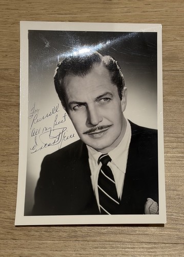 Vincent price signed - vincent,