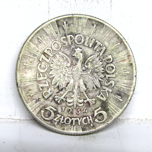 1934 poland zlotych jozef - poland, 5