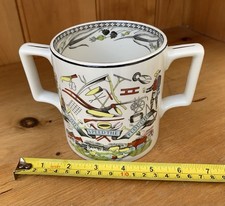 Burleigh Double Handed God Speed The Plough Loving Cup Mug. Excellent Condition