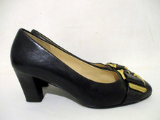 Gabor Black Leather Court