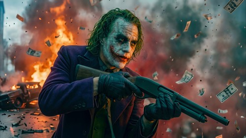 The joker heath ledger batman - joker,