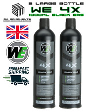 WE 4x 1000ML Premium Black Gas Airsoft high performance powerful Gas Pack of 2