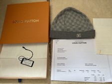 louis vuitton grey beanie