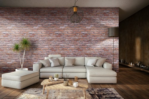 Traditional red brick - red,