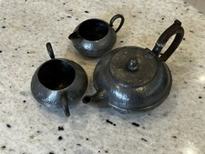 pewter antique Tea Set