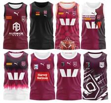 RUGBY MEN's TANK TRAINING MAROONS MARU VEST S-5XL NRL