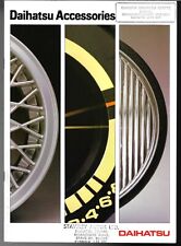 Daihatsu Accessories 1985-86 UK Market Sales Brochure Charade Charmant Fourtrak