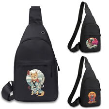 Unisex SLING CHEST SHOULDER BAG MONO SINGLE STRAP TRAVEL RUCKSACK CROSS BODY UK