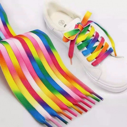 Pair flat rainbow stripe - pair,