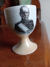 59212  Antique Sunderland Lustre Egg Cup Field Marshall Lord Roberts