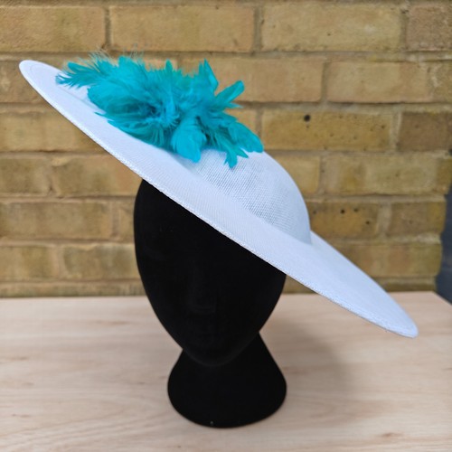 White turquoise feather - , flower