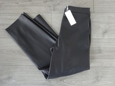 M&S MARKS & SPENCER BLACK FAUX