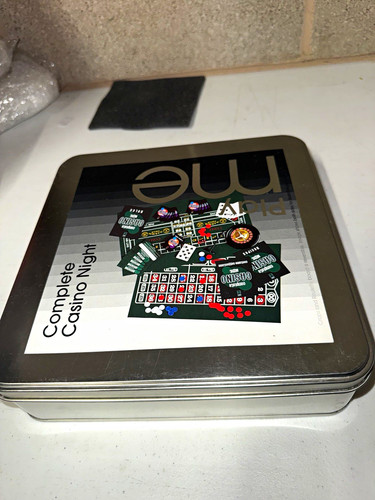 Casino poker set tin - set,