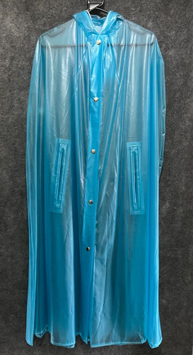 Transparent turquoise pvc - turquoise,