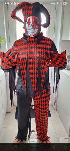 Black red evil - black/red, jester