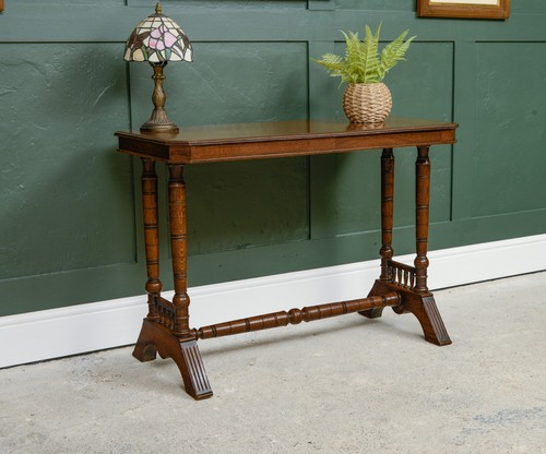 Antique solid oak console - antique,