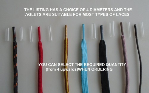 Clear transparent aglets shoe - transparent,