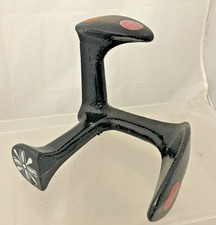 Vintage Old Cast Iron Foot Cobblers Boot Makers Menders Shoe Last Hand Painted