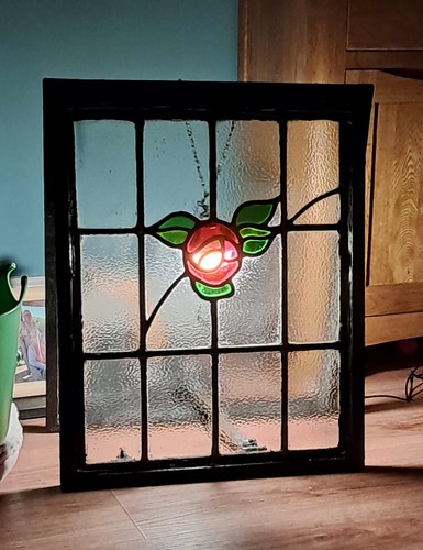 Restored stained glass leaded - glass,