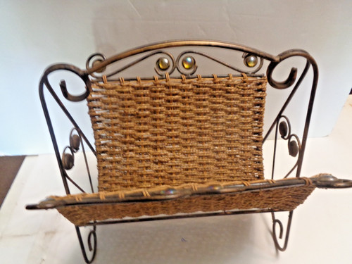 Vintage folding magazine rack - vintage,
