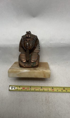 Egyptian revival pharaoh bust - egyptian,