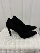 Ladies Marks and Spencer’s Heeled Faux Suede Shoes Size 6.5 Excellent Condition