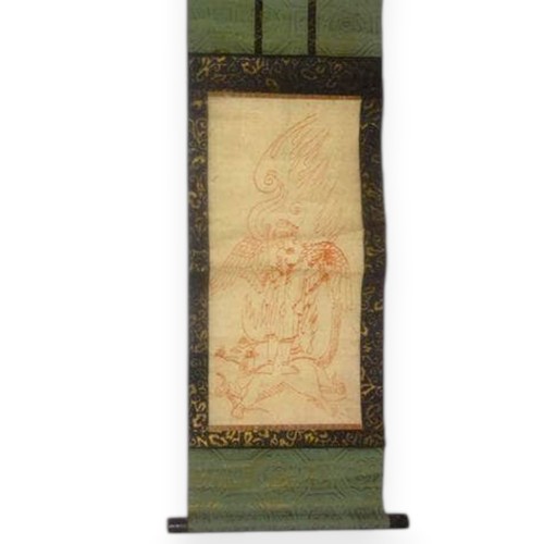 Tengu fox hanging scroll - fox,