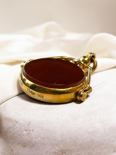 Antique carnelian swivel - antique,