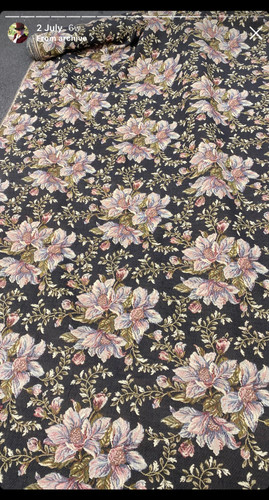 Vintage unused fabric - , flowers