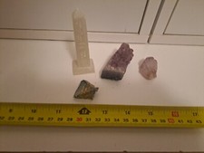 Crystal Joblot Amethyst, Bismuth, Soapstone