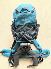 Evenflo Trailtech Baby Backpack Carrier Blue / Teal Plastic Frame Lightweight