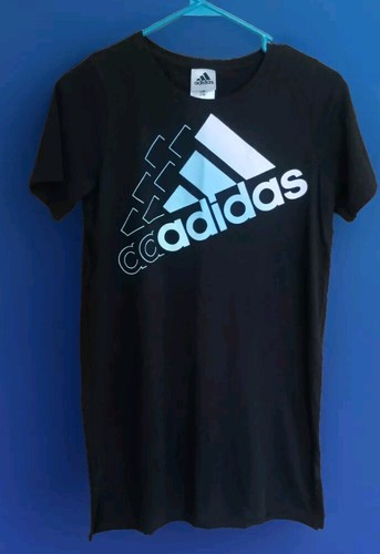 Adidas black pink blue shirt - blue, t-shirt