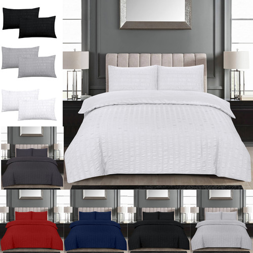 Seersucker duvet quilt cover - seersucker,