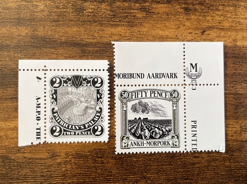 Discworld stamps corners new - corners,