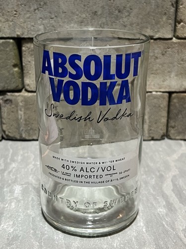 Absolut vodka drinking glass - drinking,