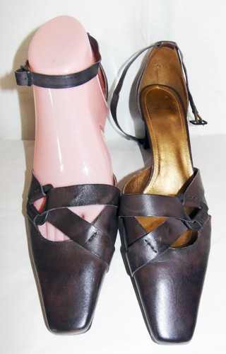 Clarks brown leather - brown,