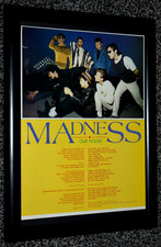 MADNESS band A4 FRAMED original OUR HOUSE art song poster