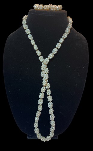 Vtg freshwater pearl necklace - ,