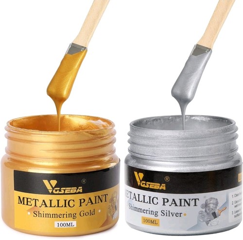 Acrylic paint metallic gold - paint,