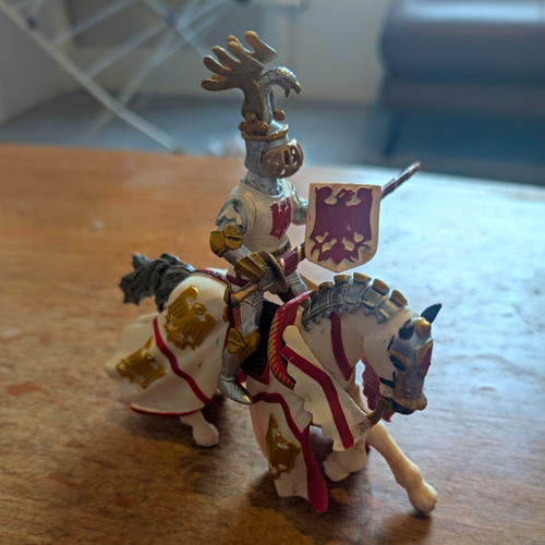 Medieval knight and horse - medieval,
