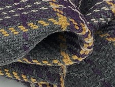 WOOL CASHMERE GREY +PURPLE