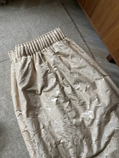 Pale Gold Damask Interlined
