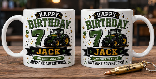 Personalised farm tractor - farm,