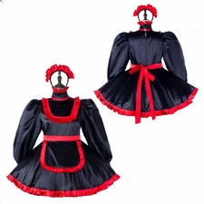Adult Girl Maid Lockable Black