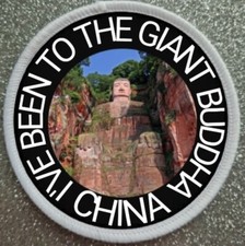 3" The Giant Buddha China Iron / Sew On Patch Badge 
