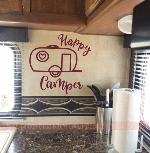Happy camper vintage - camper,
