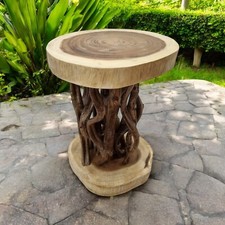 Wooden Side Table Table Solid Stool Bedside Table Living Room Table Flower Stand