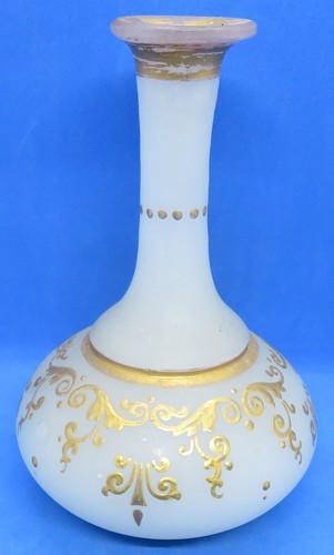 White frosted glass gold - glass,