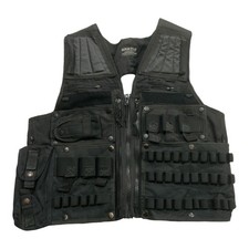 Arktis Tac-Vest Load Bearing Black SAS Combat Airsoft Adjustable Size OBTV67A
